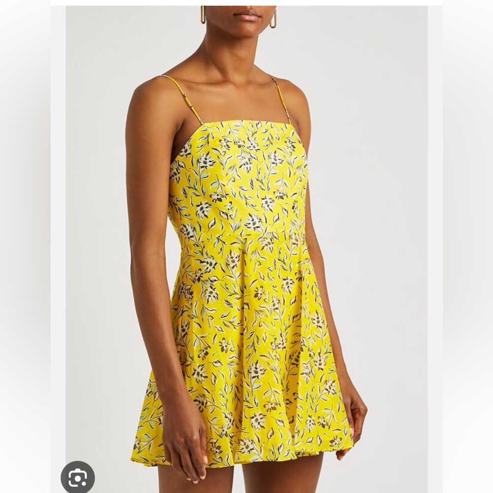 Alice + Olivia Glinda Free Swinging Sunbeam Yellow Dress size 4